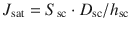 
$$ {J}_{\mathrm{sat}} = {S}_{\mathrm{sc}}\cdot {D}_{\mathrm{sc}}/{h}_{\mathrm{sc}} $$
