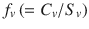 
$$ {f}_v\left( = {C}_v/{S}_v\right) $$
