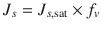 
$$ {J}_s = {J}_{s,\mathrm{sat}} \times {f}_v $$
