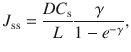 
$$ {J}_{\mathrm{s}\mathrm{s}}=\frac{D{ C}_{\mathrm{s}}}{L}\frac{\gamma}{1-{e}^{-\gamma}}, $$
