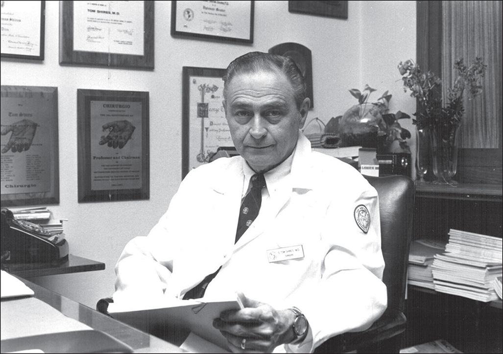 A photograph of G. Tom Shires.