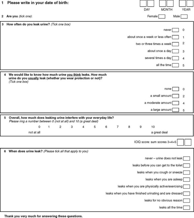 Short forms of two condition-specific quality-of-life