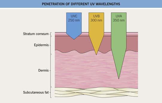 Uva penetration in plastic