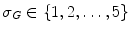 $$\sigma _{G}\in \{1,2,\ldots ,5\}$$